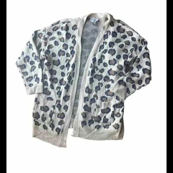 HAYDEN BEIGE LEOPARD‎ CARDIGAN- SIZE M/L - Picture 1 of 5